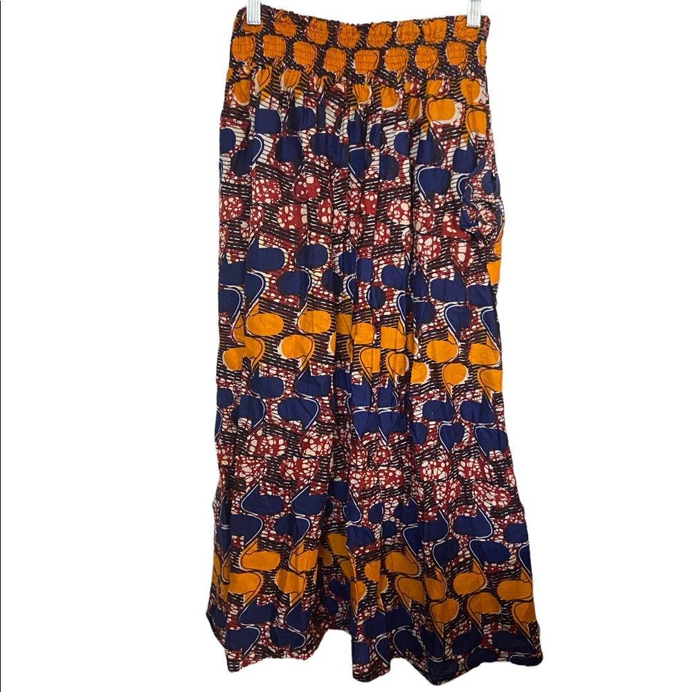 Karan Free Size Midi Length Multi Color Print Tie… - image 4